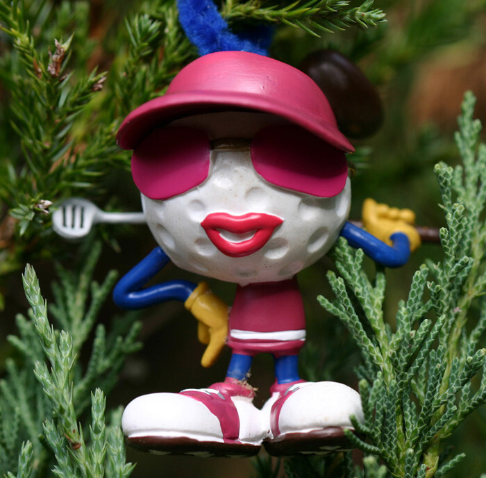 Character Teena Golf Ball Christmas Tree Orament