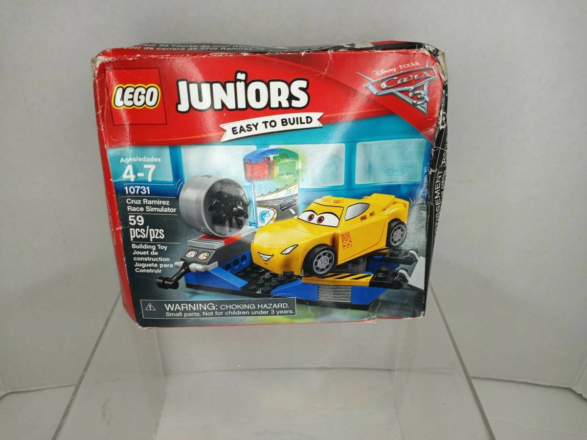 Røg Mening Gennemvæd LEGO Juniors Disney CARS #10731 CRUZ RAMIREZ RACE SIMULATOR -DMG OPEN BOX  READ | eBay