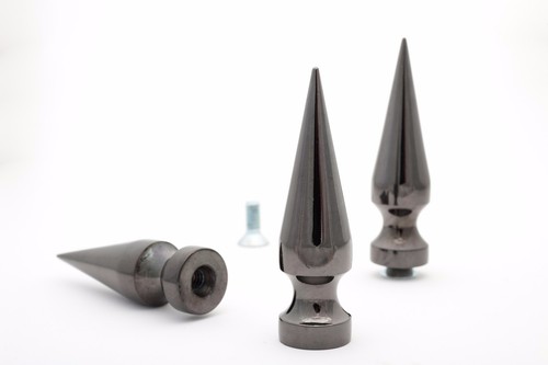 1 pico de árbol negro de metal gigante 70 mm (2,75 pulgadas) tachuelas y picos adorno - Imagen 3 de 3