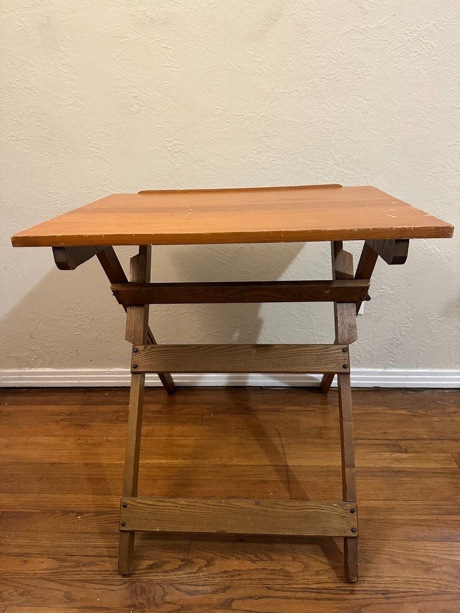ヴィンテージ　折りたたみテーブル Vintage Wood Anco Bilt Collapsible Drafting Table Folds Very Nice