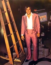 RAY PILLOW country 1980s color photo Grand Ole Opry pink suit I'll Take the Dog