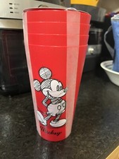 Disney MICKEY MOUSE Sketch Design 4 Pack 32 oz. Red Tumbler Cups