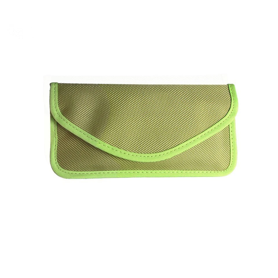 RFID Shielding Cell Phone Case Handset Function Porch Canvas Green 8900209 - Image 2 of 4