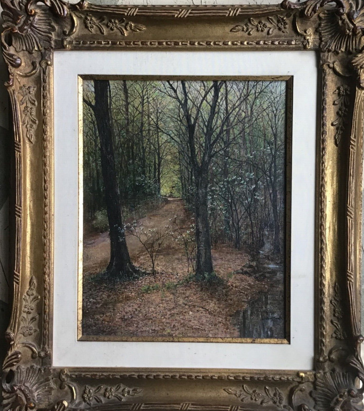 Jane Chenoweth, original Oil painting on canvas, 20th C. signed.