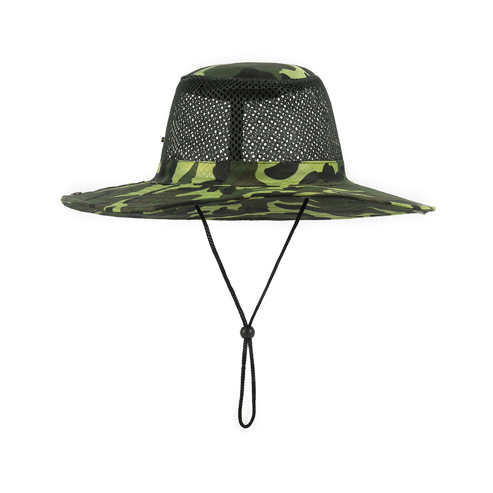 APL Cappello Pesca Sole con Tesa Larga Giardino Escursionismo Boonie Summer Cool Mesh ▽