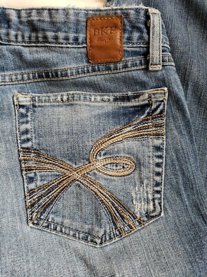 BKE Buckle Denim Jeans Trinity Stretch Boot Cut Women's Tag Reads 29 x 31.5