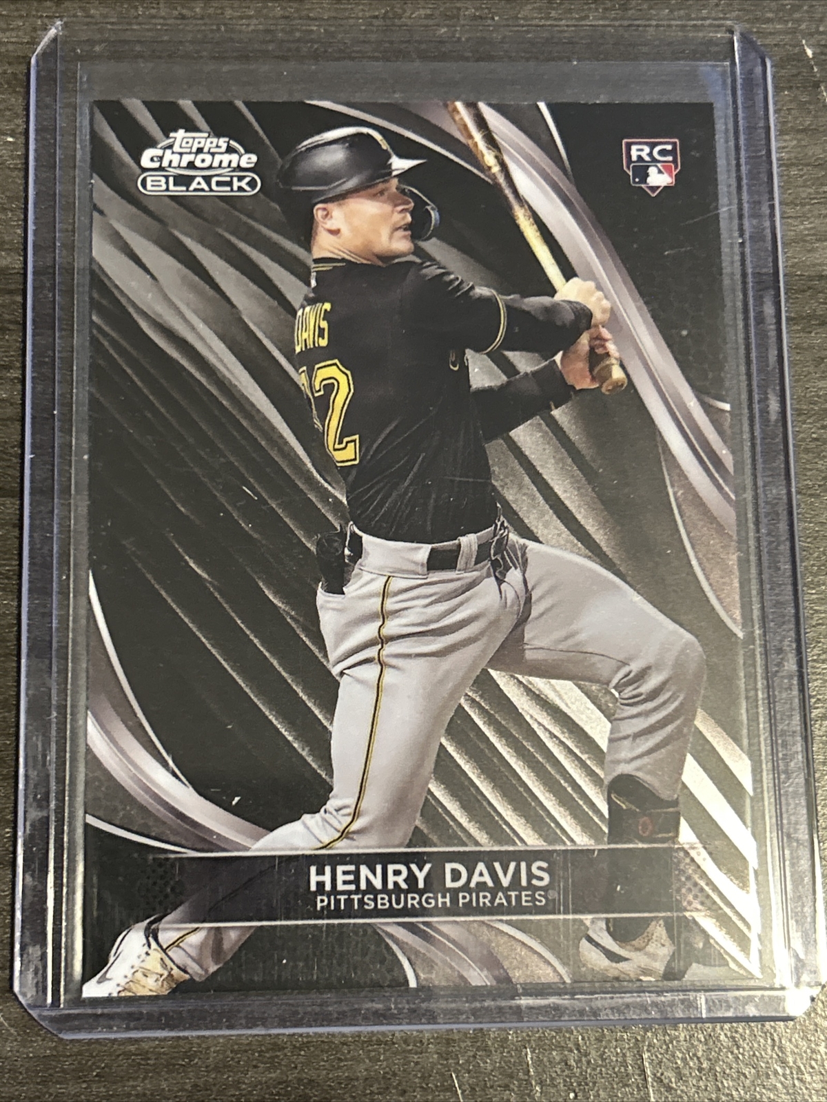 2024 Topps CHROME BLACK HENRY DAVIS PITTSBURGH PIRATES RC #41 ROOKIE
