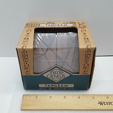 2016 Recent Toys Inc TANGRAM True Genius Geometric Shapes Wood Puzzle Ages 14