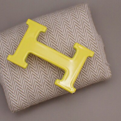 HERMES H Logo Constance Buckle Metal Yellow France 62RK807  display picture 1