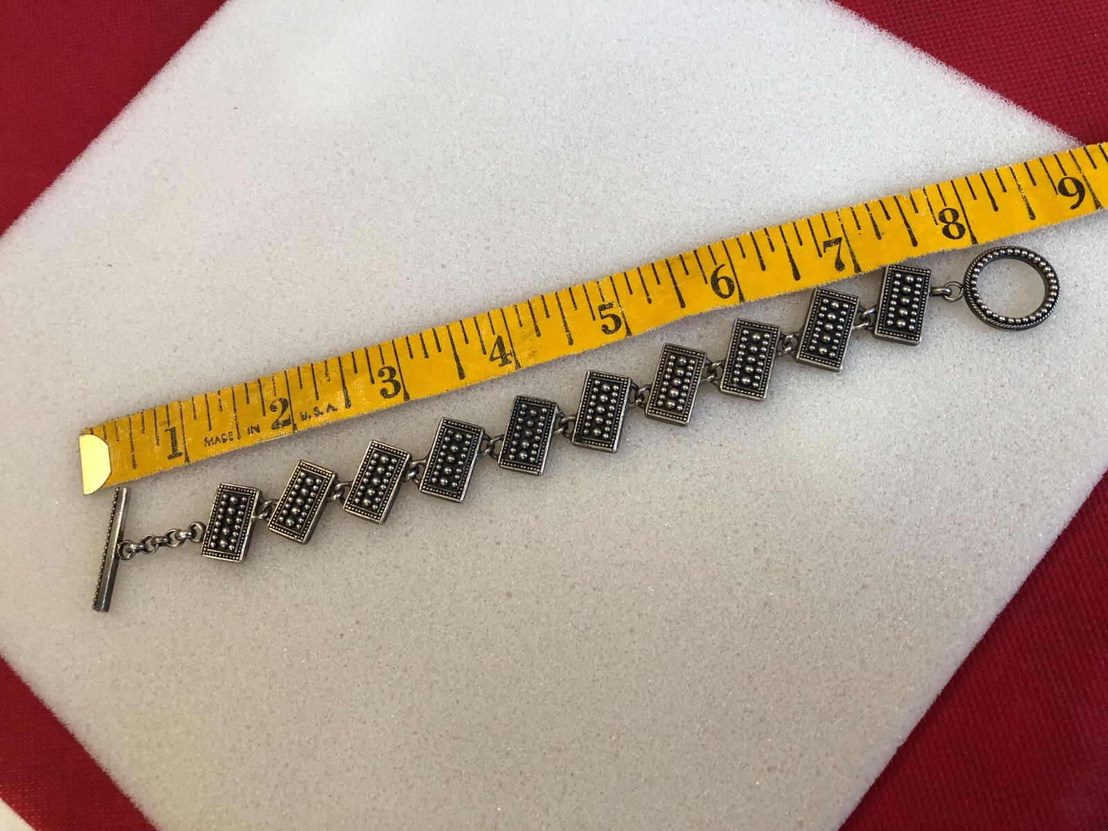 Stunning Solid 925 Sterling Silver Panel Links To… - image 18