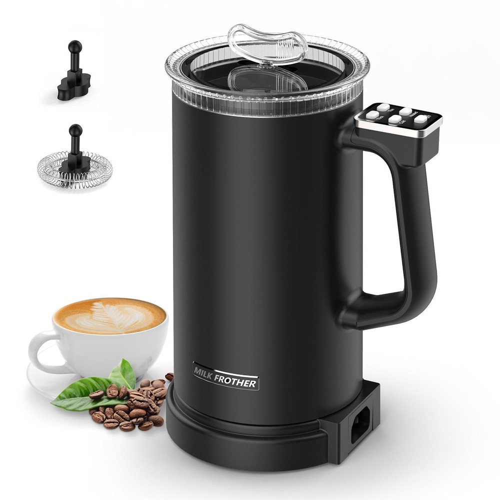 Milk Frother 11.8oz/350ml Warm Milk Foam Making for Macchiato Cappuccino