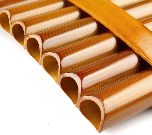 15 Pipes Brown Pan Flute G Key Chinese Traditional Musical Instrument Pan Pipes - Picture 5 of 9
