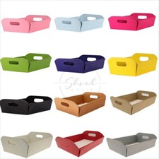 ShredAstic Cardboard Hamper Trays 34.5cm Handles Gift Packaging 12 Colour Choice