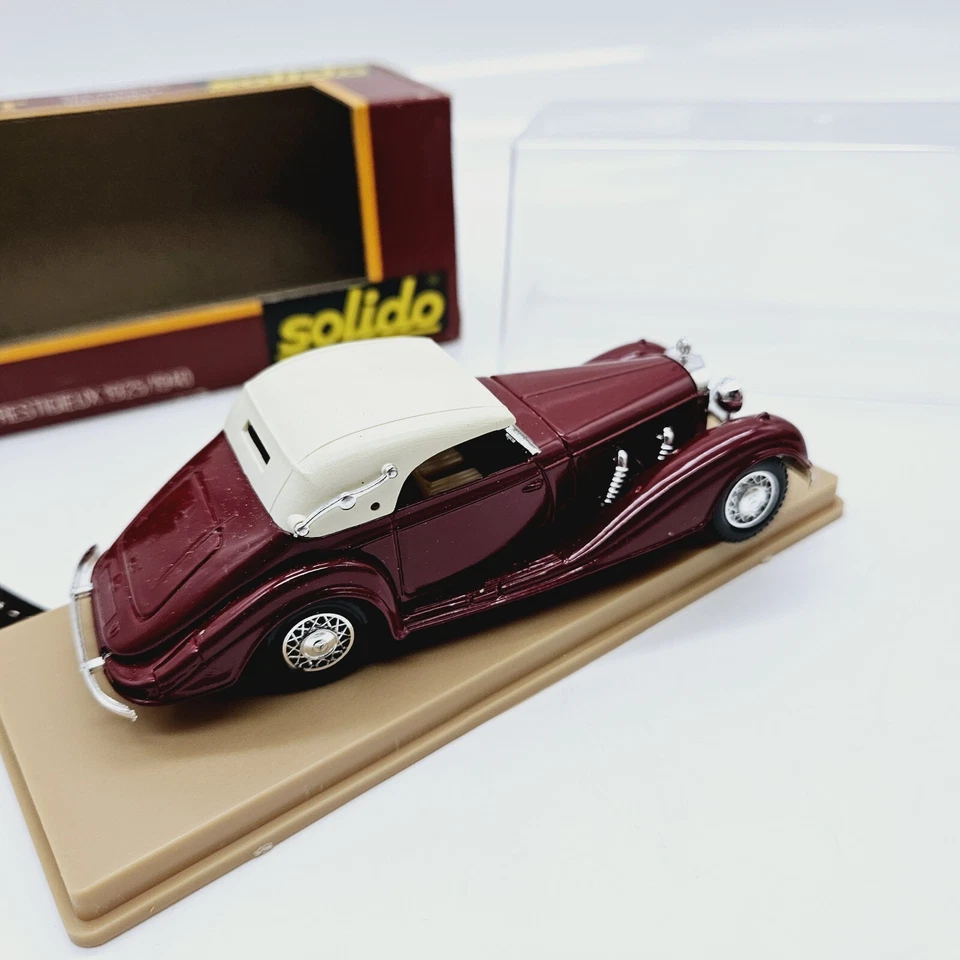 Solido 1939 Mercedes 540K Maroon Diecast Model Car in Original Box  - Image 3 of 4