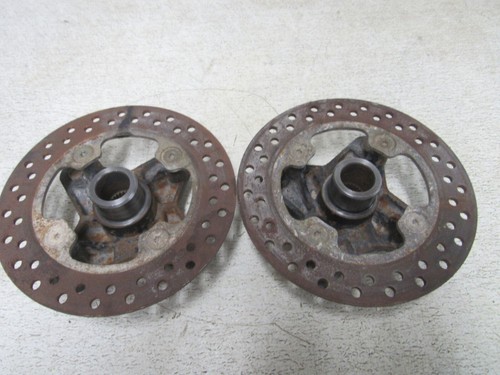 13 POLARIS RZR 900 XP EPS REAR HUBS PAIR RIGHT LEFT ROTORS STOCK OEM #1586
