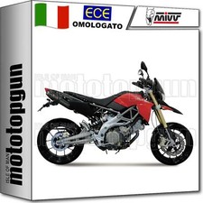 MIVV 2 SCARICO OMOLOGATO SUONO INOX NERO CC APRILIA DORSODURO 750 2011 11