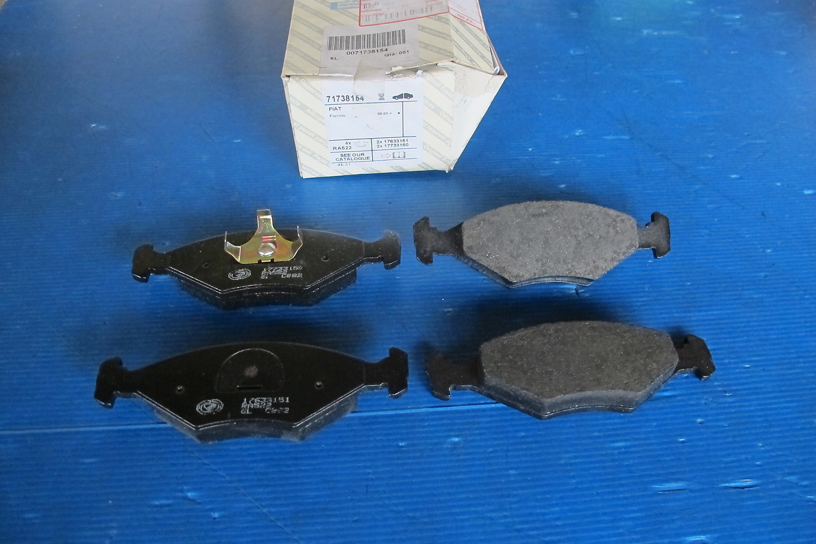 Plaquettes de freins avant Fiat Uno CS et Fiorino en céramique