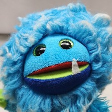 Ty Beanie Babies Frizzys Fang The Creature 2015 Glitter Eyes Blue&Green Plush 