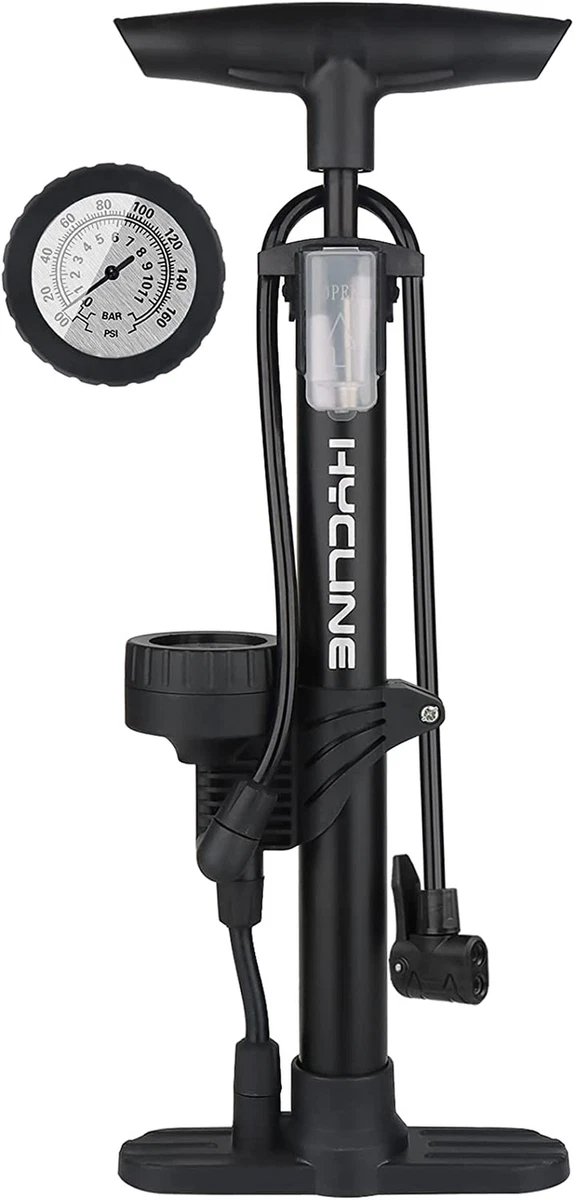 Bike Pump, Floor Bicycle Tire Pump, 150/160 PSI High Pressure Air Pumps