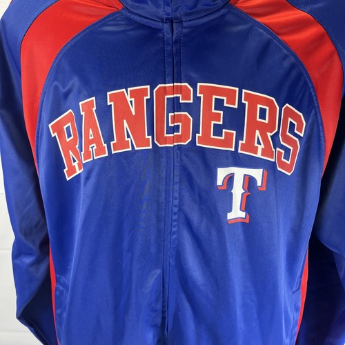 Texas Rangers Bomber Jacket Size Large Baseball GIII Sports By Carl Banks MLB - Picture 2 of 15