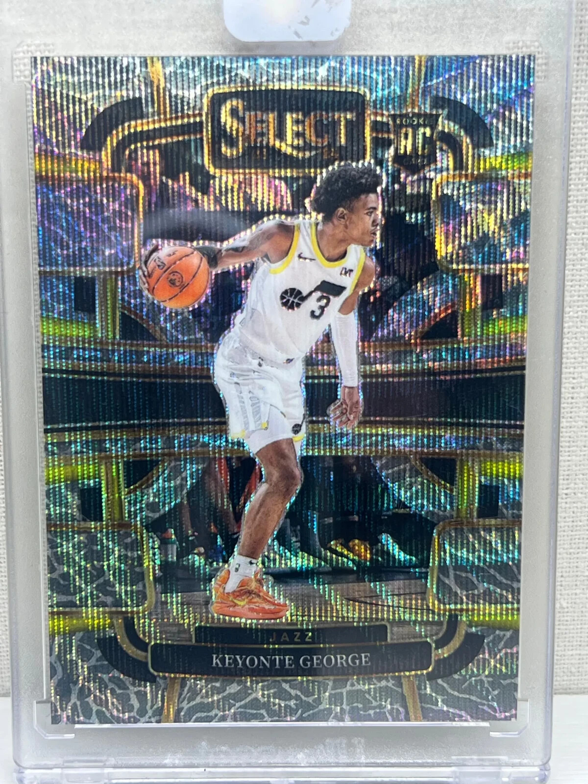 2023-24 Panini Select - Concourse Elephant Prizm SSP #75 Keyonte George RC