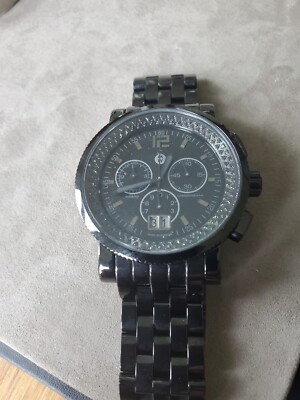 Michele Sport Sail Diamond Watch Black