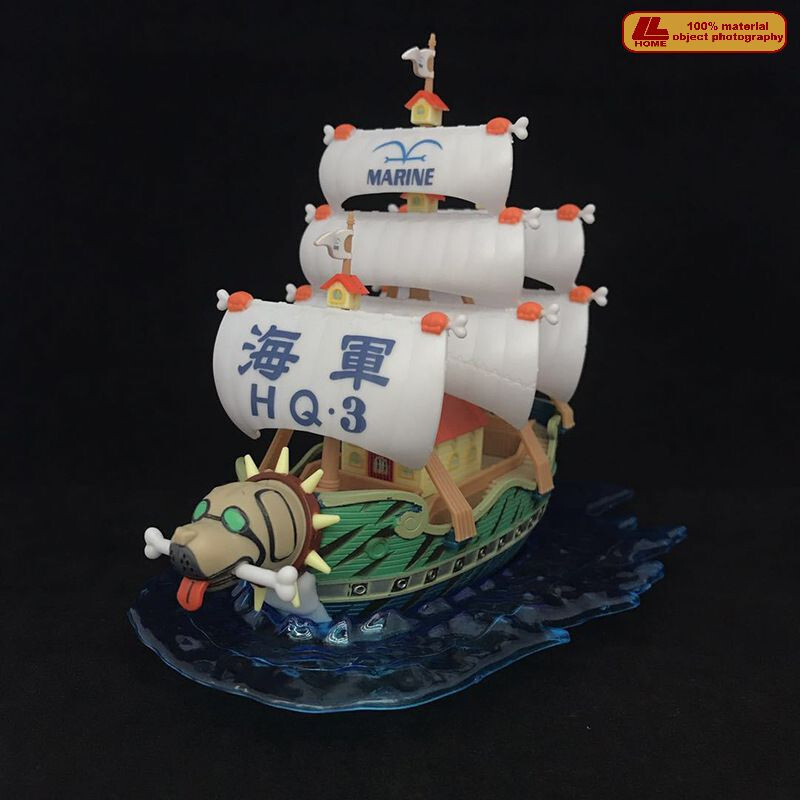 Anime One Piece Navy Hero Garp Warship HQ·3 Marine Dog Figure Statue Toy Gift