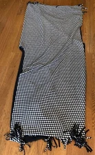 Eivissa Cape Shawl Wrap One Sz  Fits Most Women’s Polyester Black White NWOT