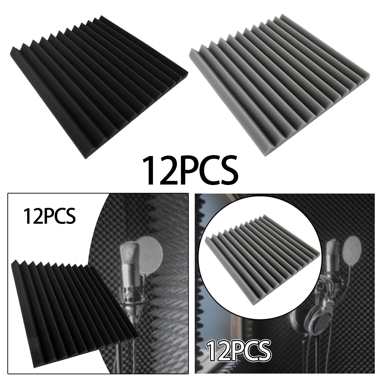 12Pcs Sound Absorbing Cottons Soundproof Blankets for Doors Roofs Game