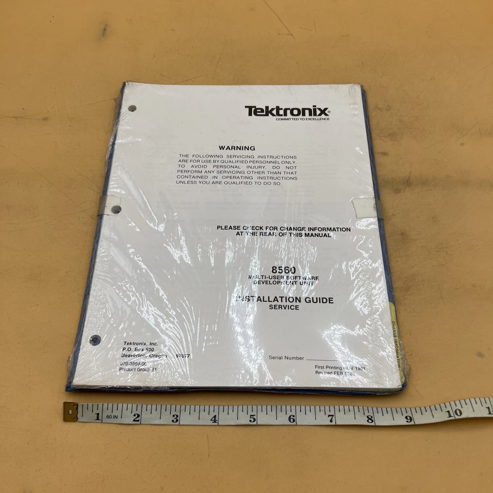 Tektronix 8560 Multi-User Software Development Unit Installation Service Guide - Image 2 of 4