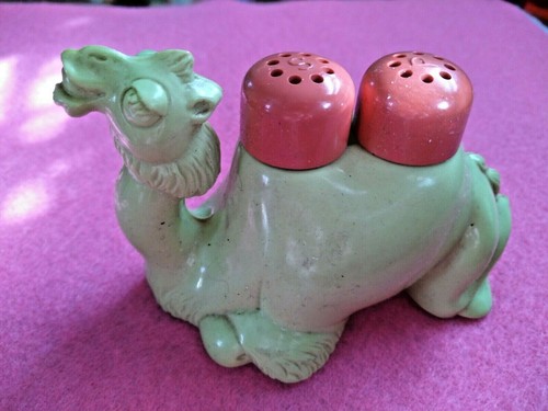 Juego de agitadores de sal y pimienta de camello vintage ~ ¡Bonito! - Imagen 3 de 7
