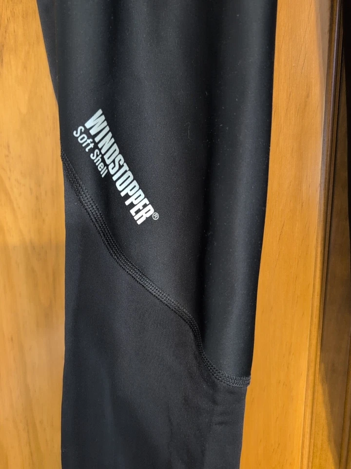 Gore Bike Wear Windstopper Soft Shell Black Cycling Tights Unpadded Womens XL - Image 2 of 4