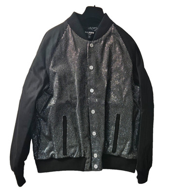 SOLD OUT! NWT Balmain Men's Retro Strassed  Bomber Jacket SZ 48