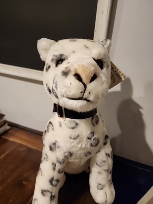 VTG Pick A Pet Animal Alley Snow Leopard Plush Cheetah 17  Toys R Us Tags HTF
