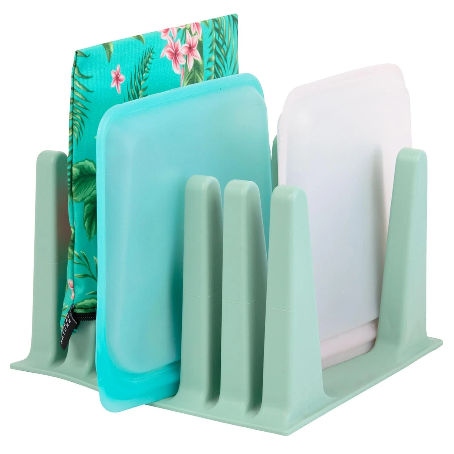 Nordic By Nature Silicone Drying Rack for Reusable Bags, Bottles - Sage Green