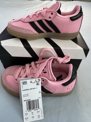 Adidas Pink Samba Messi Youth Shoes Size 8.5K Pink