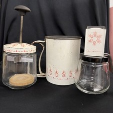 Vintage 1950s Androck Manual Nut Chopper& Grinder/Sifter Lot