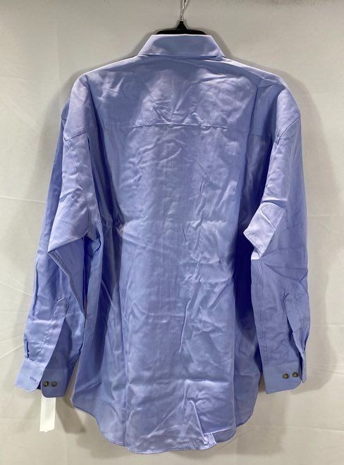 SAINT LAURENT Camicia elegante uomo YSL blu con bottoni taglia large nuova con etichetta