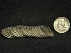 Roll of BU 1958 Benjamin Franklin Half Dollar 50C Silver Coin- $10.00 Face