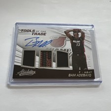2017-18 Absolute Tools of the Trade Signatures Swatch Bam Adebayo 73/149 AU, RC