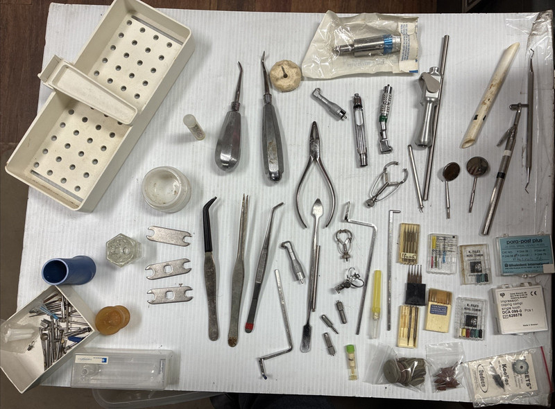 Vintage Lot of Assorted Misc. Dental Instruments and MORE! *NOT FOR DENTAL USE