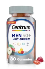 Centrum Multigummies Mens 50 Plus Gummy Vitamins, 80ct EXP 2/26
