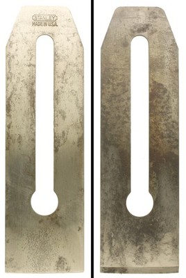 Orig. ''Notched Rectangle'' Iron for Stanley No. 3/5 1/4 Planes - mjdtoolparts