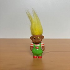 Vintage Soma Troll Figure With Yellow Hair, Old Toys