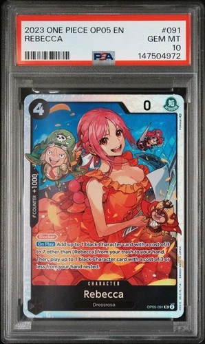 2023 ONE PIECE AWAKENING OF THE NEW ERA OP05-091 REBECCA PSA 10 ENGLISH