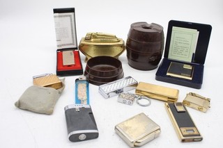 F x12 Vintage Cigarette Lighters Inc Colibri Salome W/ Ashtray Etc