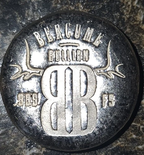 Bercume Bullion .999 Fine Silver 1 oz Round