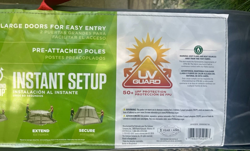Casa de pantalla instantánea Coleman 15’ X 13’ - Color musgo/verde - Recogida local solo OH Foto 4 de 4