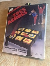 Vintage Toss Across 1986 Outdoor Summer Game by Ideal , missing two Bean Bags