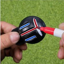 Golf Ball Liner Marker Pen Three Line Alignment Drawing Tool Kit UK